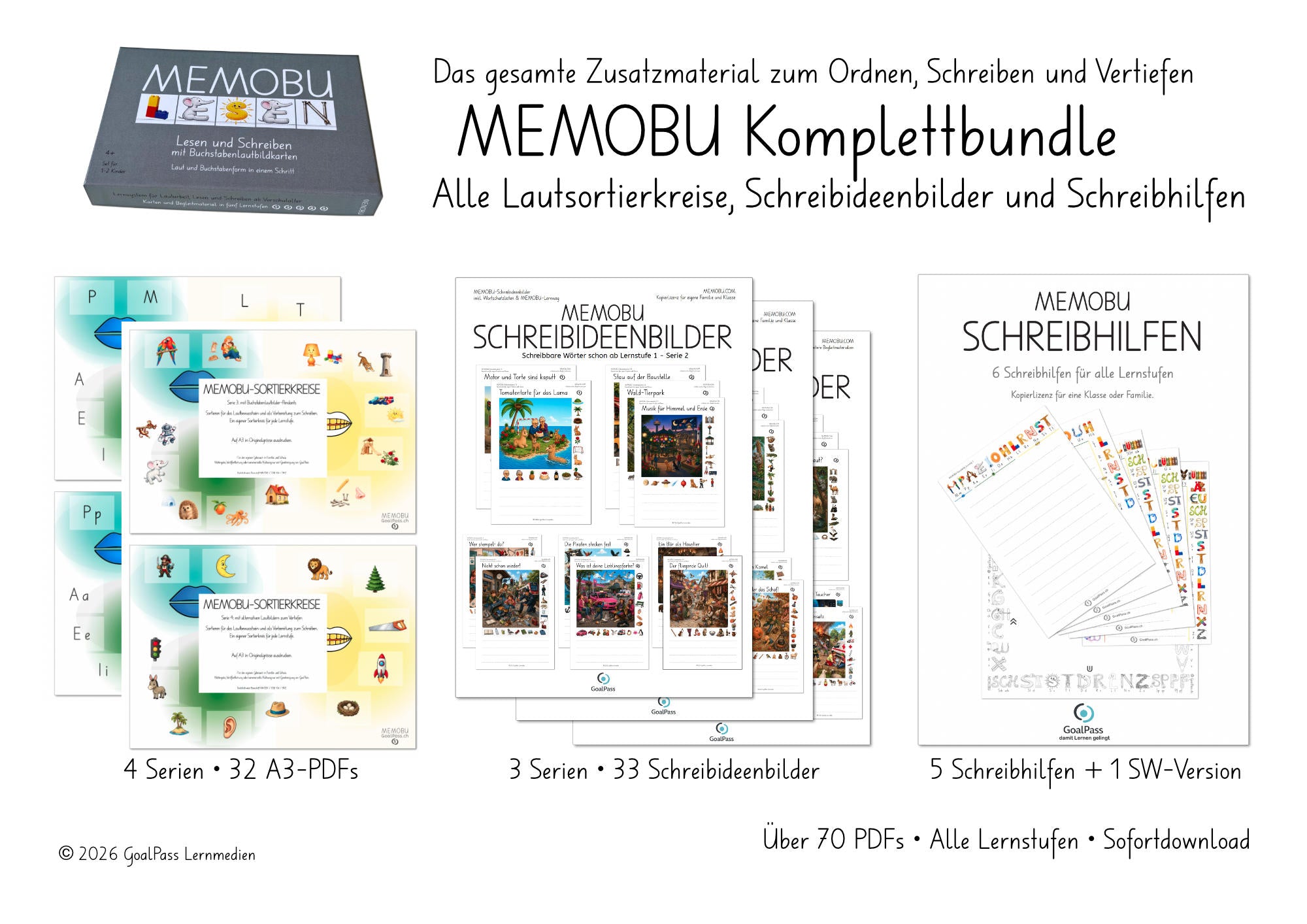 MEMOBU-Begleitmaterial Komplettbundle
