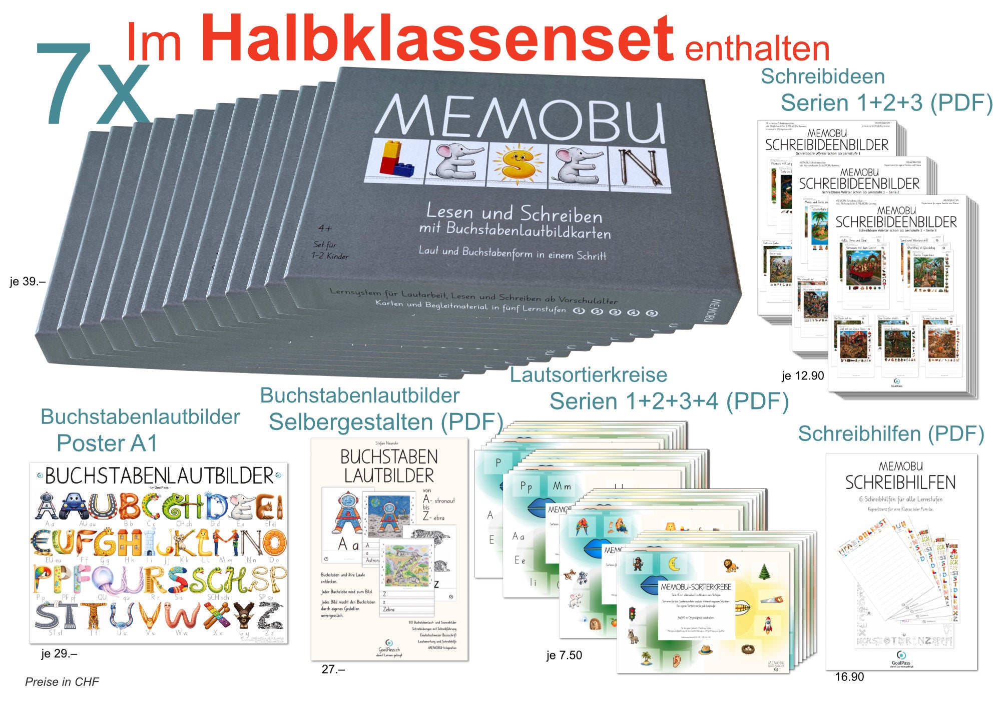 MEMOBU Halbklassenset (12 Kinder)