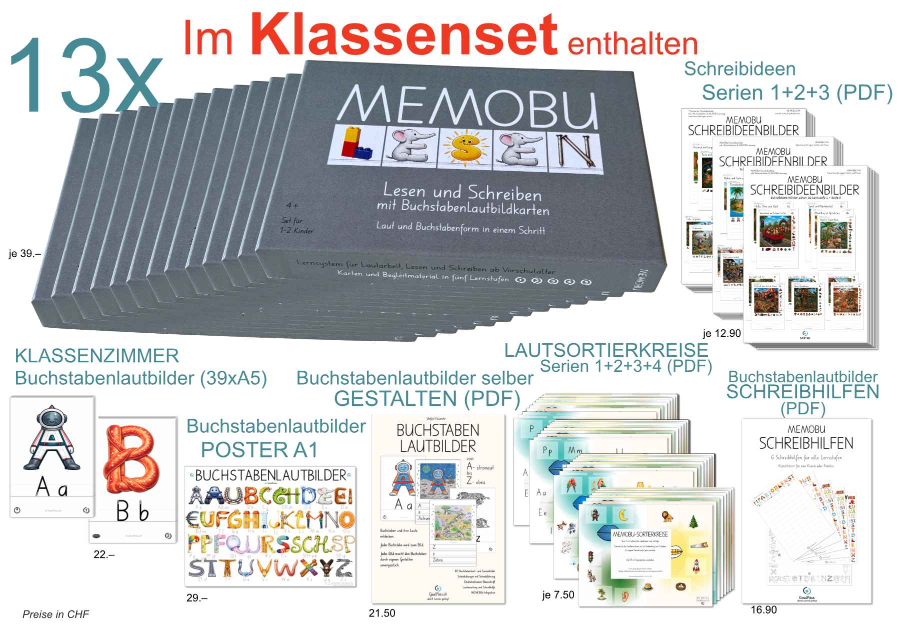 MEMOBU Klassenset (für bis zu 24 Kinder)