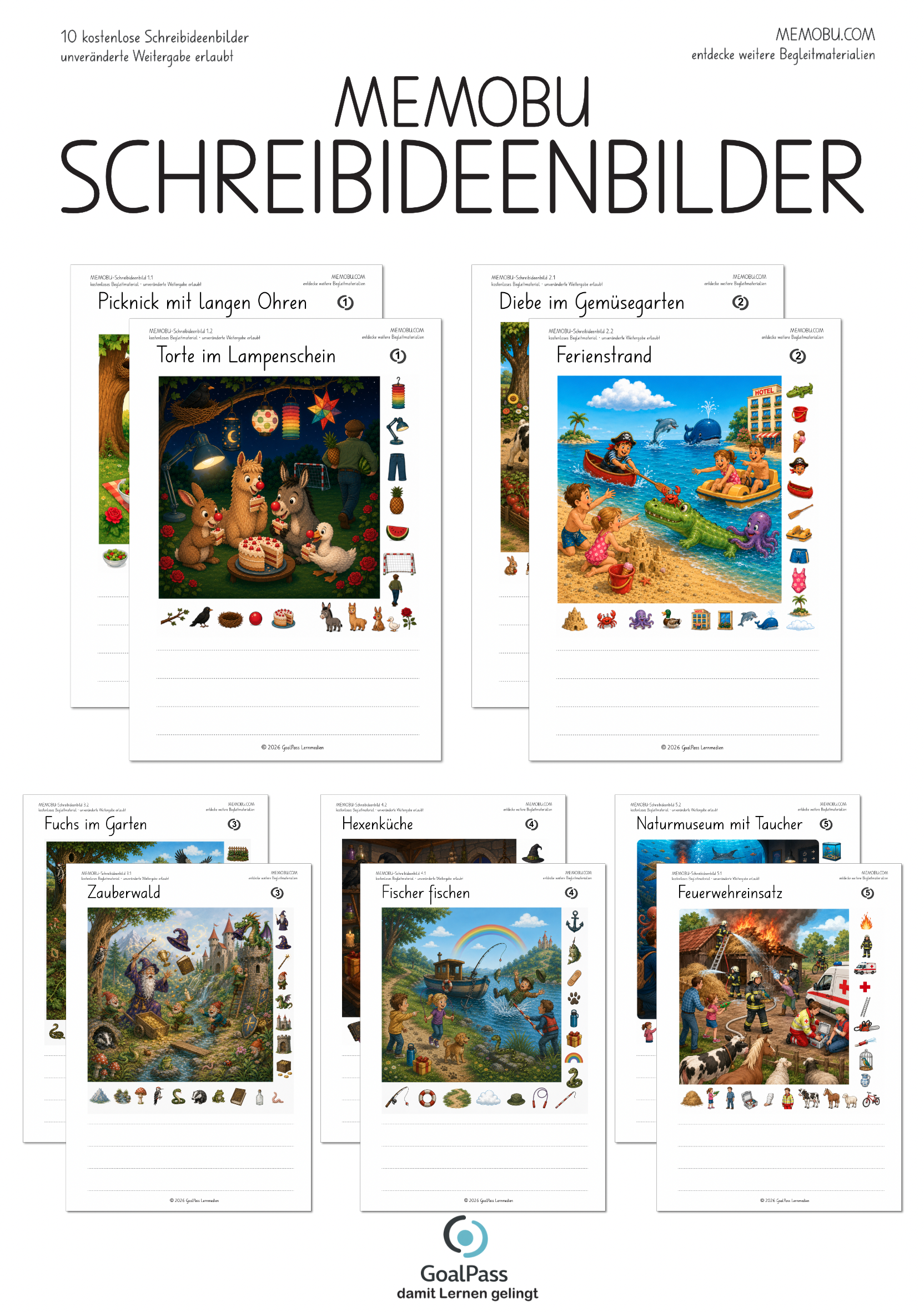 MEMOBU-Schreibideenbilder – Gratispaket (PDF)