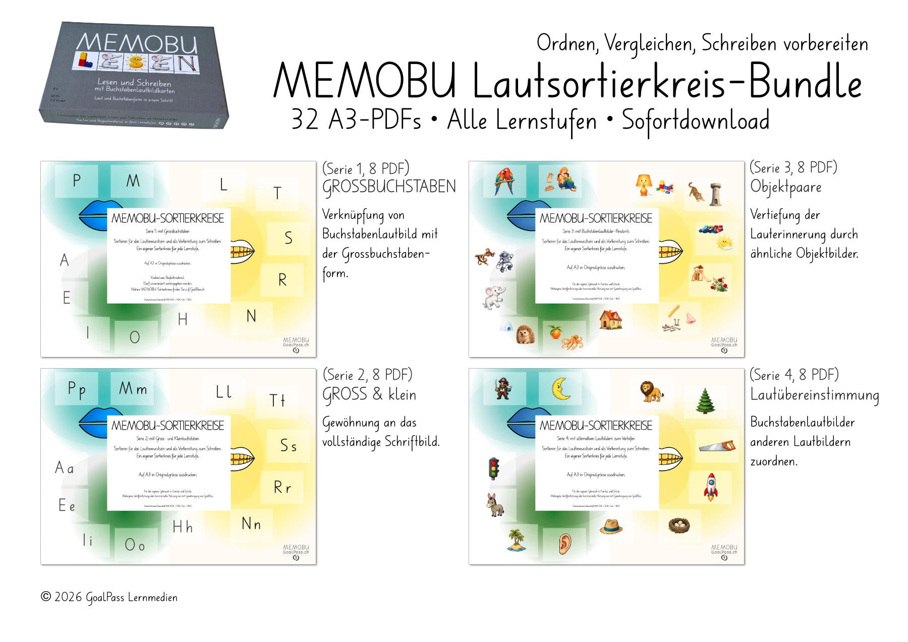 MEMOBU Lautsortierkreis-Bundle (Serien 1-4)